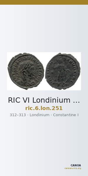 RIC VI Londinium 251 — CANOA