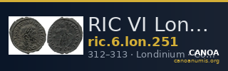 RIC VI Londinium 251 — CANOA