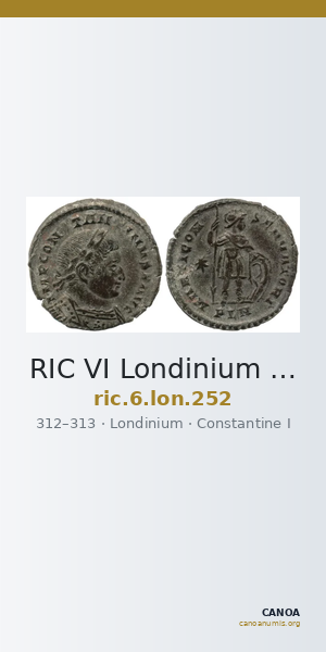 RIC VI Londinium 252 — CANOA