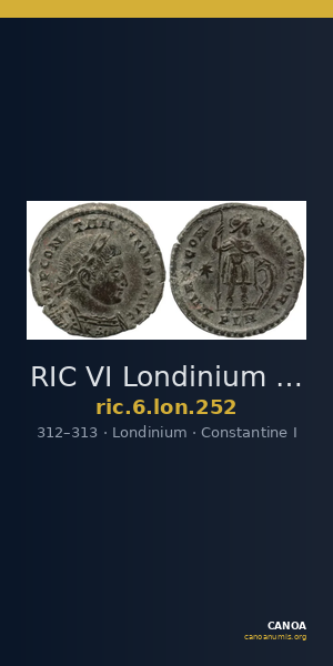 RIC VI Londinium 252 — CANOA