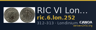 RIC VI Londinium 252 — CANOA