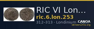 RIC VI Londinium 253 — CANOA