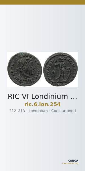 RIC VI Londinium 254 — CANOA