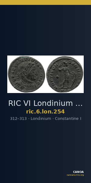 RIC VI Londinium 254 — CANOA