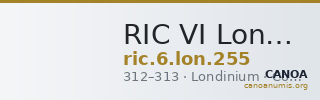 RIC VI Londinium 255 — CANOA