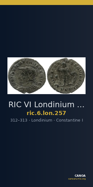 RIC VI Londinium 257 — CANOA