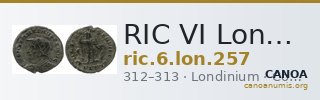 RIC VI Londinium 257 — CANOA