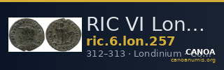 RIC VI Londinium 257 — CANOA