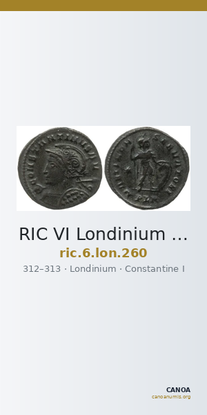 RIC VI Londinium 260 — CANOA