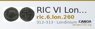 RIC VI Londinium 260 — CANOA