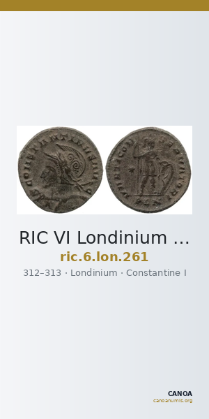 RIC VI Londinium 261 — CANOA