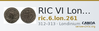 RIC VI Londinium 261 — CANOA