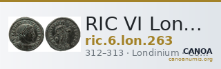 RIC VI Londinium 263 — CANOA