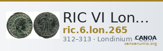 RIC VI Londinium 265 — CANOA