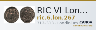 RIC VI Londinium 267 — CANOA