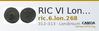 RIC VI Londinium 268 — CANOA