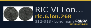 RIC VI Londinium 268 — CANOA