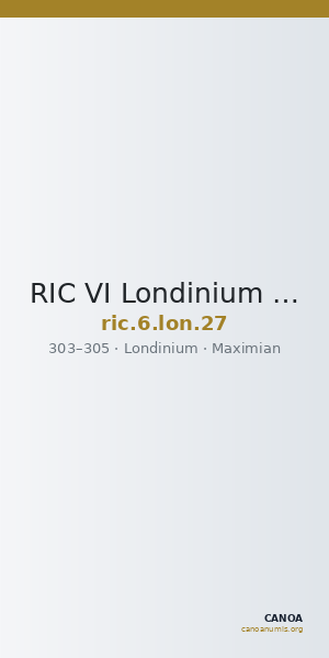 RIC VI Londinium 27 — CANOA