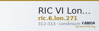 RIC VI Londinium 271 — CANOA