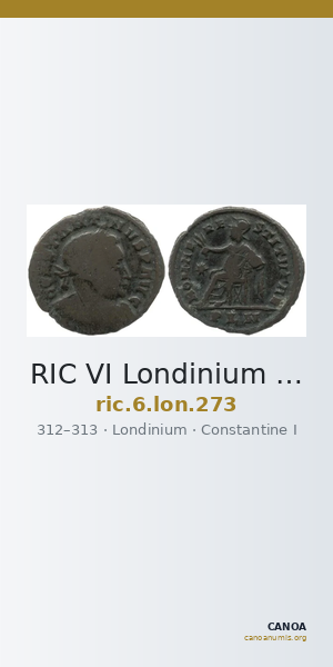 RIC VI Londinium 273 — CANOA