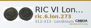RIC VI Londinium 273 — CANOA