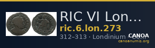 RIC VI Londinium 273 — CANOA