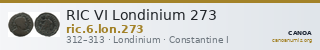 RIC VI Londinium 273 — CANOA