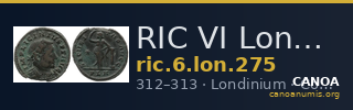 RIC VI Londinium 275 — CANOA