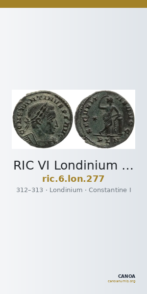 RIC VI Londinium 277 — CANOA