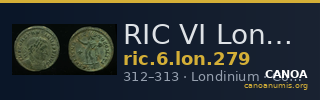 RIC VI Londinium 279 — CANOA