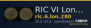 RIC VI Londinium 280 — CANOA