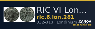 RIC VI Londinium 281 — CANOA
