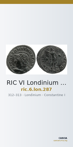RIC VI Londinium 287 — CANOA