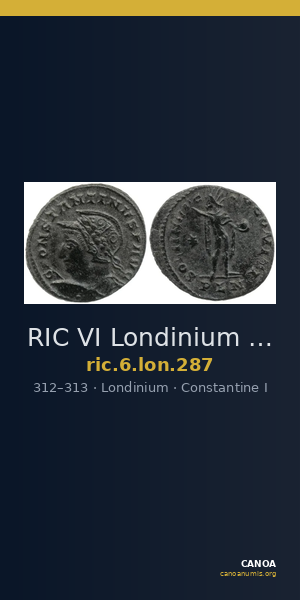 RIC VI Londinium 287 — CANOA
