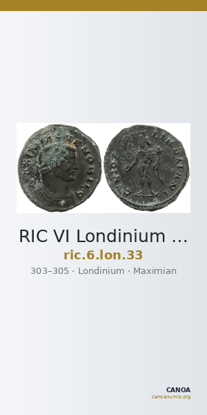 RIC VI Londinium 33 — CANOA