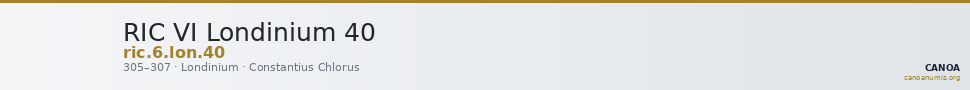 RIC VI Londinium 40 — CANOA