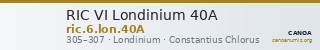 RIC VI Londinium 40A — CANOA
