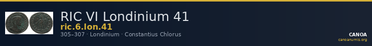 RIC VI Londinium 41 — CANOA