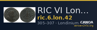 RIC VI Londinium 42 — CANOA