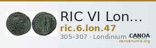 RIC VI Londinium 47 — CANOA