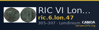 RIC VI Londinium 47 — CANOA