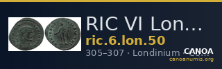 RIC VI Londinium 50 — CANOA