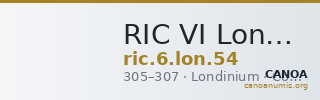 RIC VI Londinium 54 — CANOA