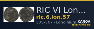 RIC VI Londinium 57 — CANOA