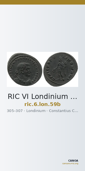 RIC VI Londinium 59b — CANOA