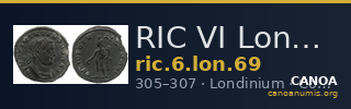 RIC VI Londinium 69 — CANOA