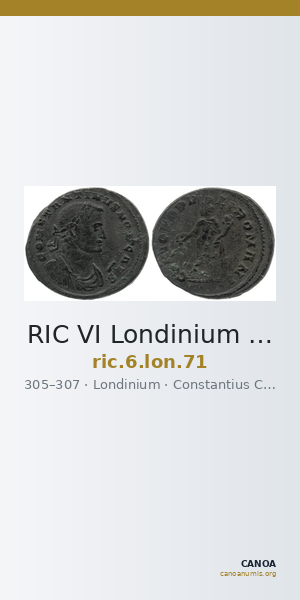 RIC VI Londinium 71 — CANOA