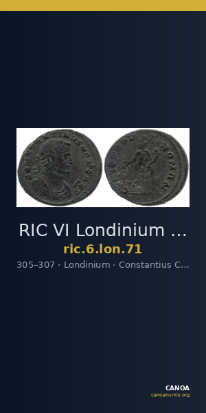 RIC VI Londinium 71 — CANOA