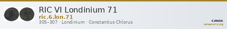 RIC VI Londinium 71 — CANOA