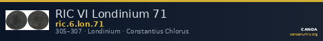 RIC VI Londinium 71 — CANOA